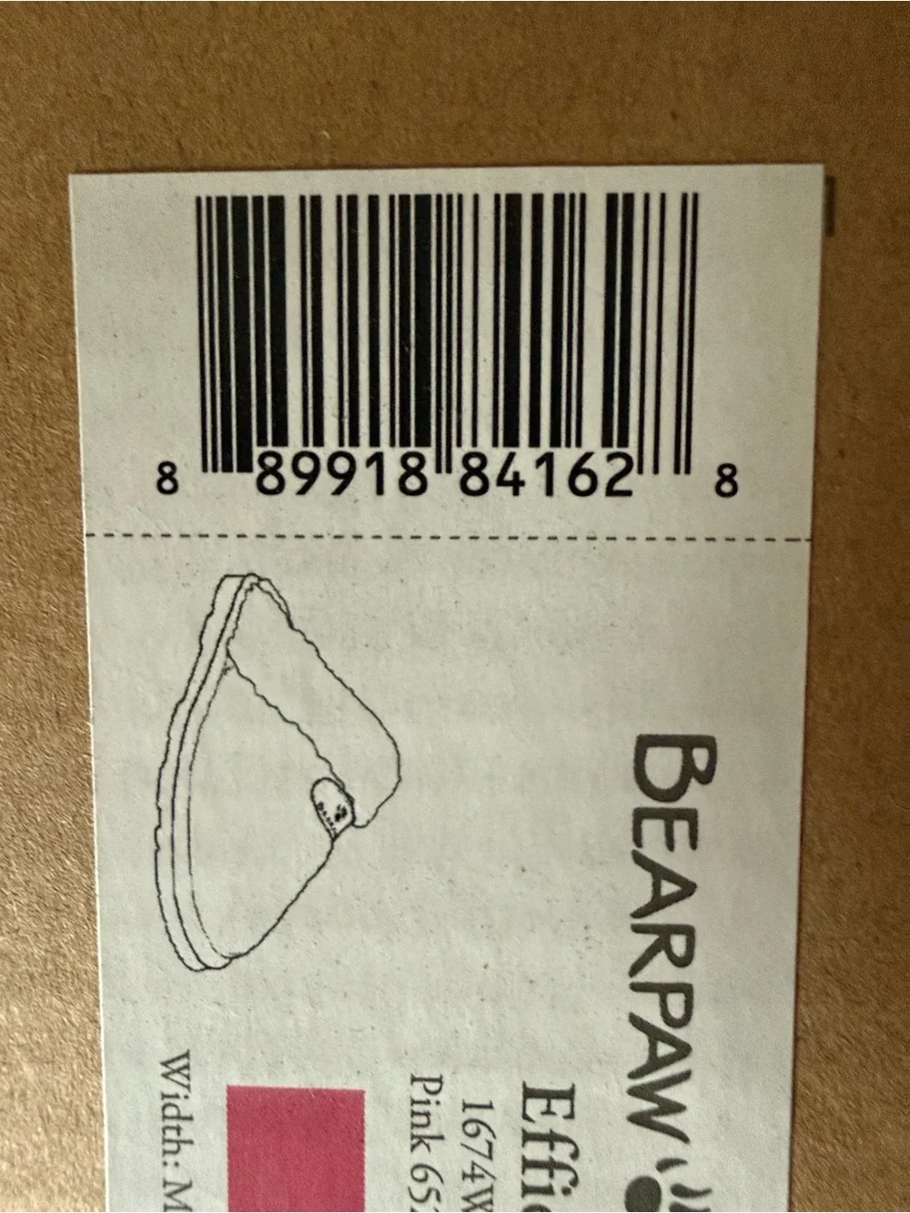 NWT BearPaw Quilted Pink Satin Clog with Cream Shearling Cuff - Picture 7 of 7